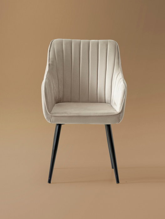 Hanah Home Nova Silla Crema y Negro